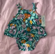 Carter’s Baby Girl Floral Sunsuit Size 3M