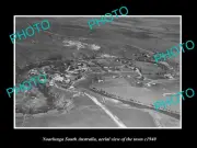 OLD POSTCARD SIZE PHOTO NOARLUNGA SOUTH AUSTRALIA AERIAL VIEW OF TOWN c1940
