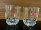 J&B Scotch Whisky Glasses, Red Logo, Set of 2