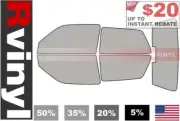 Rtint Precut Window Tint Kit for Volkswagen Golf 1993-1999 (2 Door) (for: Volkswagen)