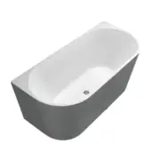 1500*750*600/1700*780*600mm Bath Tub Back to Wall Oval acrylic