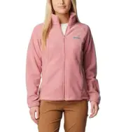 WW6439 Columbia Women's Benton Springs Full Zip Pink Agave 3X Plus