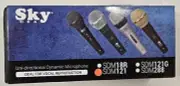 NewSky USA SDM 121 Mic Switched Dynamic Microphone | Black/Silver Karaoke Band
