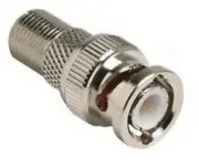 10 pack F female jack to BNC male coax cable adapters