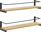 Spice Rack Wall Mounted, Rustic Wood Hanging Rack for over the Stove, Kitchen Wa