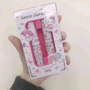 【樂悠悠百貨】現貨 2支禮盒裝 日本DHC唇膏 三麗鷗Hello Kitty 護唇膏禮盒