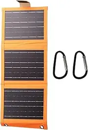 Portable Solar Panel,Book-Shaped Portable Solar Panel | Flexible Thin Small Battery Charger Space-Saving Design for Camping Outdoor Security Use