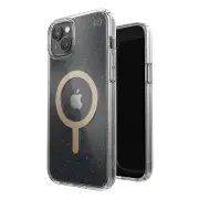 Speck Perfect Glitter Magsafe Case for Iphone 14 Plus - Clear/Gold Glitter