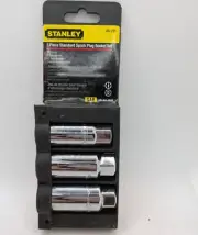 Stanley Three-Piece Standard 3/8 Dr Spark Plug Socket Set 85-721 5/8 3/4 & 13/16