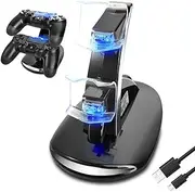 Megadream Dual USB Charging Charger Docking Station Stand for Sony Playstation 4 PS4, PS4 Slim, PS4 Pro Controller
