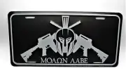 MOLON LABE 2ND AMENDMENT SPARTAN EMBOSSED METAL CAR NOVELTY LICENSE PLATE