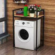 Steel Wood Bathroom Storage Shelf Stand for Washing Machine Cabinet Rack for Laundry Room nization and Space Saving
