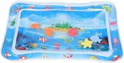 JOINPAYA Baby Activity Mat Baby Water Mat Inflatable Tummy Water Mat Interactive Plaything for Infants Island Design for Tummy Time & Parent Interaction OPP Bag Packaging