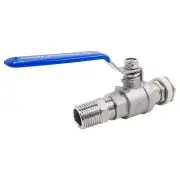 3/4 O.D. thread stainless steel home brewing bulkhead ball valve fitting kit