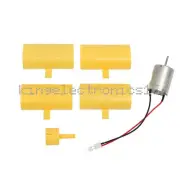 1PCS DC Micro Motor Small LED lights Vertical Axis Wind Turbine Generator Blades