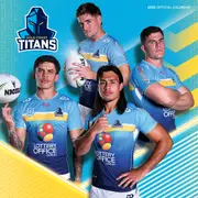 2025 NRL Gold Coast Titans Wall Calendar