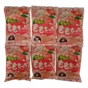 Seika Japanese Peach Soft Mochi Candy - Momo Mocchi ( 1.1 oz, Pack of 6)