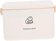 SEWOART First Aid Medicine Organizer Household First Aid Kit Sealing Case Large Capacity Storage Multi-purpose Emergency Kit Compact Design Handle Portable Medicine Case