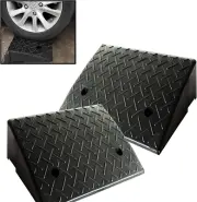 2 Rubber Curb Ramps Heavy Duty 44000 Lbs Threshold Ramp Professional Grade Loadi