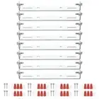 8 Set 130mm (5.12") Universal Light Fixture Mounting Bracket Kit with Screw