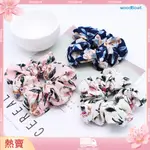 [WWD]♥SWEET FLOWER HAIR SCRUNCHIE 女孩馬尾辮固定器柔軟彈性領帶環繩