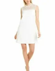 Ted Baker- CARSEY Lace Yoke &.Sleeve Tunic Dress - Ivory -Ted 3=US 8 NWT- $349