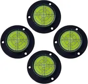 4-pack 50mm Universal Horizontal Spirit Level - Horizontal Ball Instrument - Locating Hole (50x13mm)