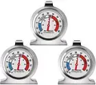3-Pack Refrigerator Thermometer Large Dial Freezer ThermometerClassic Series ...