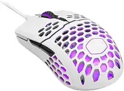 Cooler Master MasterMouse MM711 RGB Optical Ultra Light-weight Gaming Mouse with Durable Omron Switches - Matte White - MM-711-WWOL1