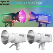 Aputure Amaran 150C 300C RGBWW Full Color LED Light Bowens Mount 2700K-7500K APP