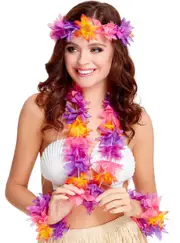 Hawaiian Lei Costume Accessory Set