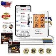 Rechargeable Wireless Meat Thermometer - 4 Probes, Bluetooth & Timer Alarms