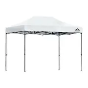 Instahut Gazebo Pop Up 3x4.5m w/Base Podx4 Marquee Folding Outdoor Wedding Camping Tent Shade Canopy White