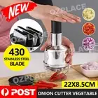 Onion Cutter Chopper Slicer Pressing Stainless Vegetable Garlic Kitchen A