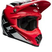 Moto-9S Flex Rail Red Offroad Helmet