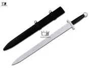 34'' Viking Sword Handmade Carbon Steel Medieval Sword With Scabbard Best Gift