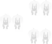 BESPORTBLE 3sets Window Suction Cups for Candle Holders Christmas Light Clips Led Candles Holiday Decorative Holders 2pcs*3