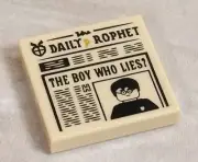 LEGO Newspaper Harry Potter THE BOY WHO LIES Prophet Daily Sensational Tabloid