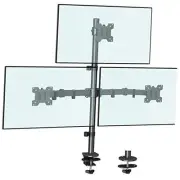 Triple Monitor Stand, Height Adjustable Monitor Desk Mount Fit for 17 to 32