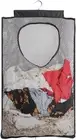 Breathable Mesh Laundry Hamper,Foldable Hanging Storage Basket,Portable Black