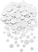 250pcs Mini Round Acrylic Mirror Tiles Self Adhesive Peel and Stick Craft Supplies for DIY Projects and Home Decor Versatile Crafting Tiles for Jewelry Art and