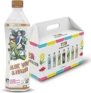 Aloe Vera Mango Ice Tea – Refreshing Sugar-Free Drink with Natural Mango Flavor, Electrolytes & Vitamin C Sugar Free, No Calories, 500ml