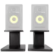 Rockville 8” Black Studio Monitor Speaker Stands For KRK ROKIT 5 G3 Monitors