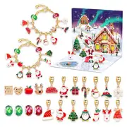Christmas Advent Calendar Bracelet 24 Days Xmas Countdown DIY Jewelry Kit Gift