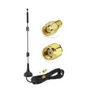 Dual Band WiFi Antenna RPSMA Magnetic Base SMA Adapter for USB Network IP Camera