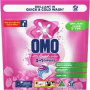 OMO 3 In 1 Laundry Capsules Comfort 28 pack