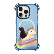 iPhone 16 Pro Bounce Case MagSafe Compatible Rainbow Unicorn