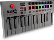 , Go 25 Key USB and Bluetooth MIDI Keyboard Controller with 8 Backlit Drum Pads,