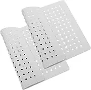 OSALADI 2pcs Sink Mat Sink Protectors Rubber Protector Pad Kitchen Draining Pads Mat for Drying Dishes Rubber White