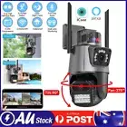 10X Zoom 8MP 4K WiFi IP Outdoor Camera Dual Len CCTV Home Security PTZ IR Cams